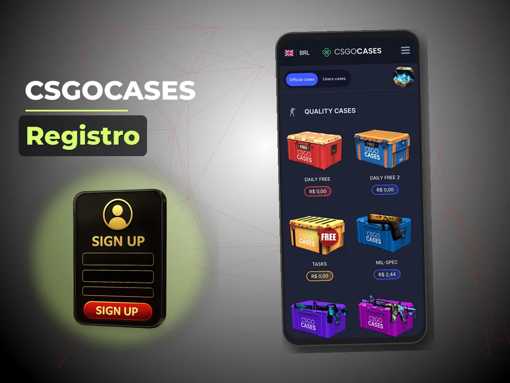 Csgocases - Registro