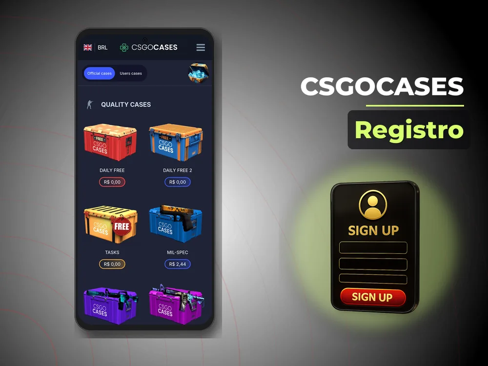 Csgocases - Registro