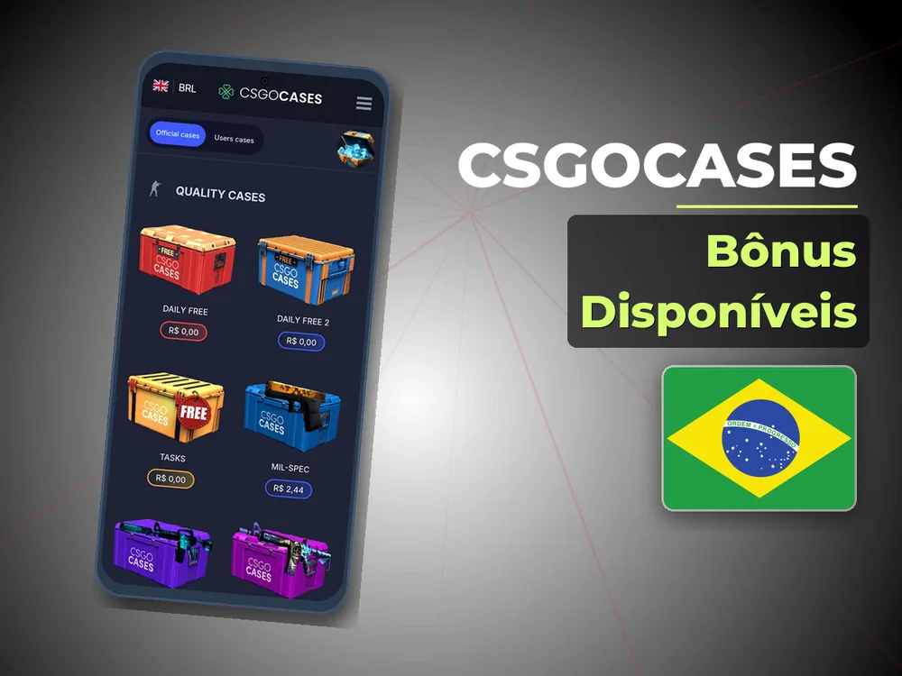 Csgocases - Bônus Disponíveis