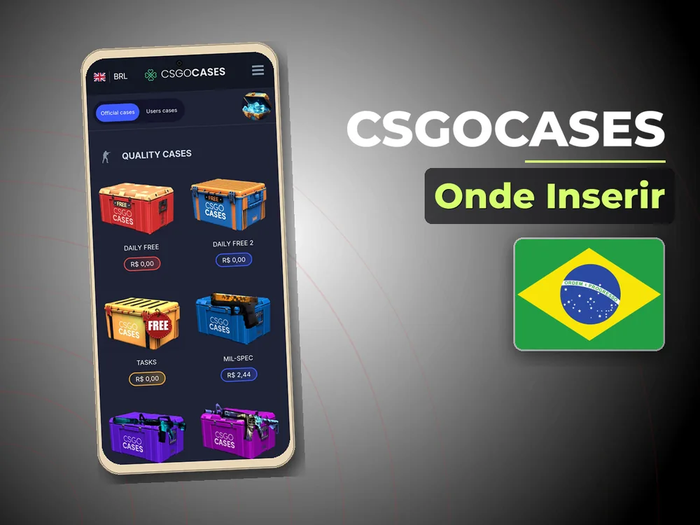Csgocases - Onde Inserir