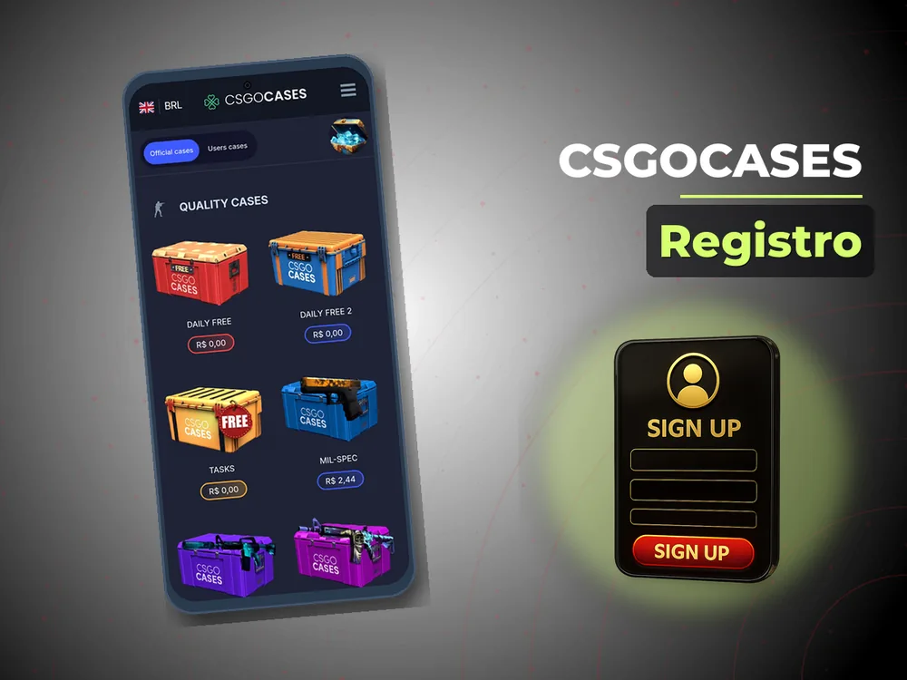 Csgocases - Registro