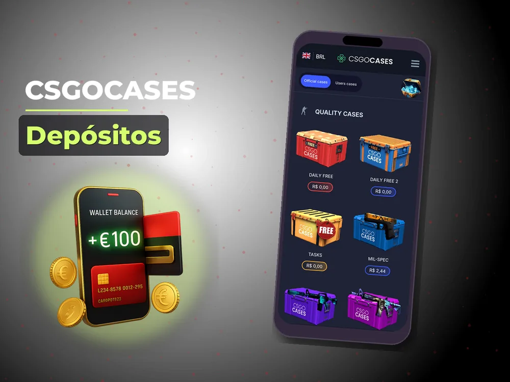 Csgocases - Depósitos